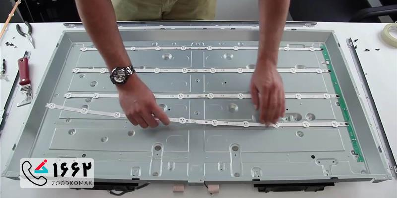 تعویض بک لایت تلویزیون تی سی ال