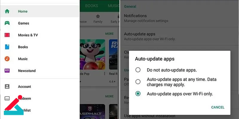 آپدیت خودکار گوگل پلی استور