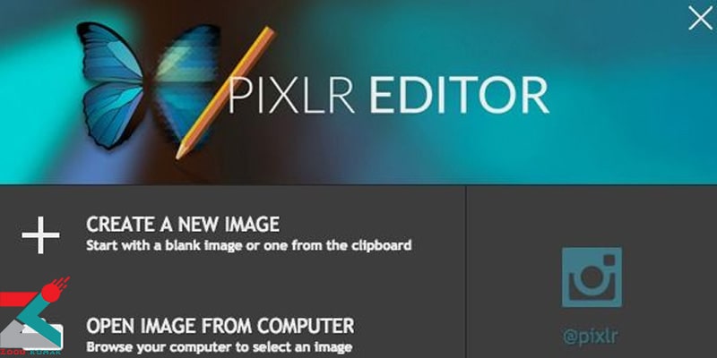 برنامه اصلاح و ادیت رنگ عکس Pixlr Editor