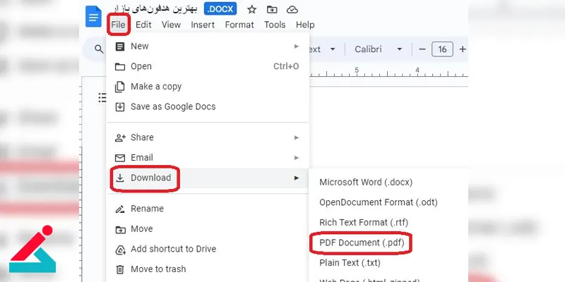 تبدیل کردن فایل word به فایل pdf