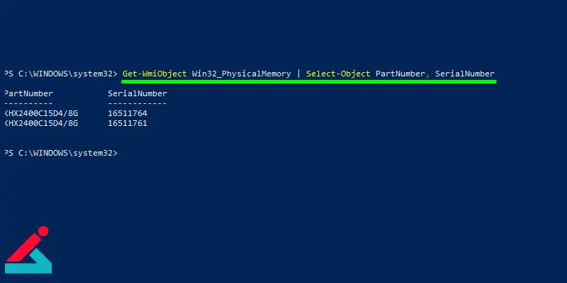 نمایش شماره سریال هارد دیسک از طریق PowerShell