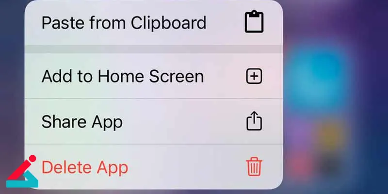 پاک کردن برنامه ها در آیفون 