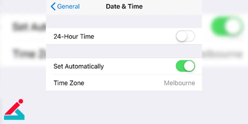 تنظیم تاریخ و ساعت به‌طور خودکار در آیفون