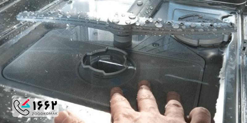 آبگیری نکردن ماشین ظرفشویی